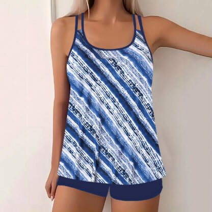 Women's European And American-style Split Plus Size Printed Swimsuit - Image 2
