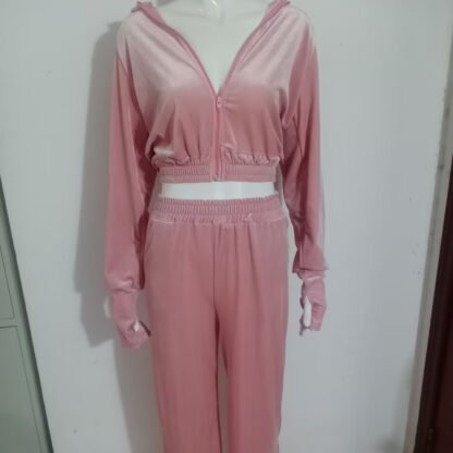 Hooded Casual Sweatshirt Suit Two-piece Set - Image 2
