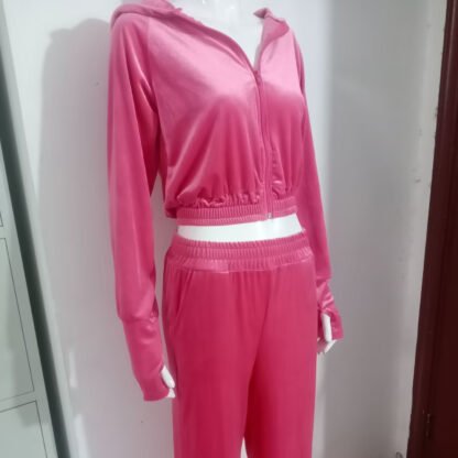 Hooded Casual Sweatshirt Suit Two-piece Set - Image 3