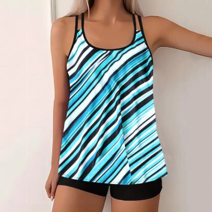 Women's European And American-style Split Plus Size Printed Swimsuit - Image 8