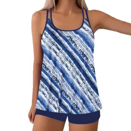 Women's European And American-style Split Plus Size Printed Swimsuit - Image 5
