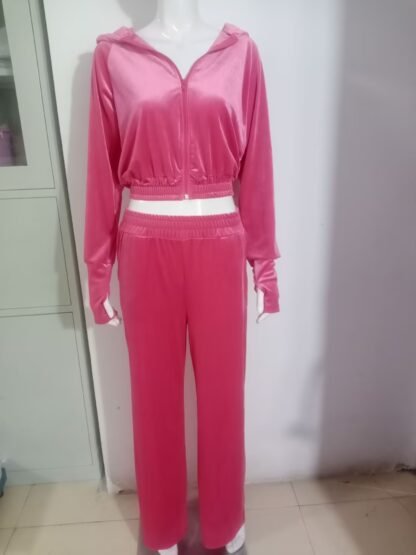 Hooded Casual Sweatshirt Suit Two-piece Set - Image 8