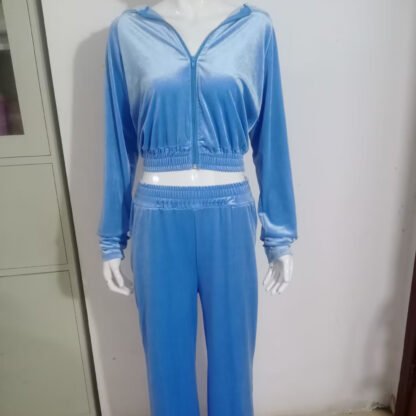 Hooded Casual Sweatshirt Suit Two-piece Set - Image 4