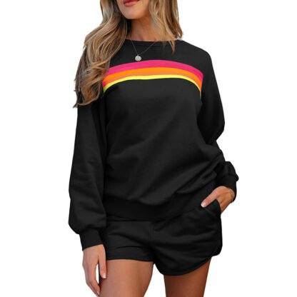 Fashion Trend Multicolor Long Sleeve Two-piece Set For Women - Image 6
