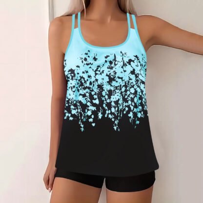Women's European And American-style Split Plus Size Printed Swimsuit - Image 10
