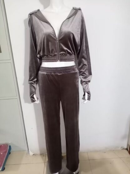 Hooded Casual Sweatshirt Suit Two-piece Set - Image 7