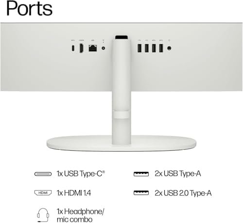 HP 2025 New 22 Inch All-in-One Desktop Computer • 12GB RAM • 256GB PCIe SSD • Intel CPU • Ultra-Quiet Design • Microsoft Office Trial • Wi-Fi 6 • White KB & Mouse • WOWPC Recovery USB • Windows 11 : Electronics - Image 3