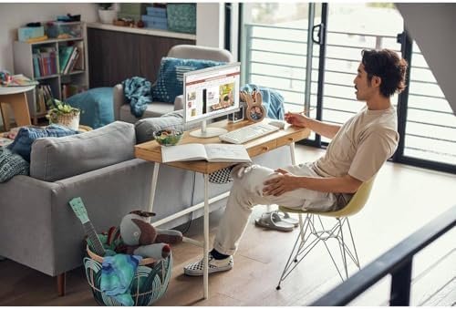 HP 2025 New 22 Inch All-in-One Desktop Computer • 12GB RAM • 256GB PCIe SSD • Intel CPU • Ultra-Quiet Design • Microsoft Office Trial • Wi-Fi 6 • White KB & Mouse • WOWPC Recovery USB • Windows 11 : Electronics - Image 7
